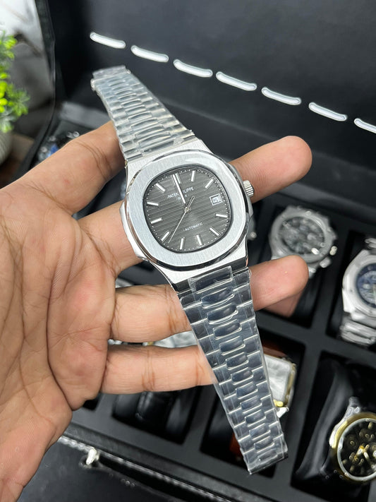 Patek Nautilus Automatic - Stainless Steel - 1st Grade - Grey Dial