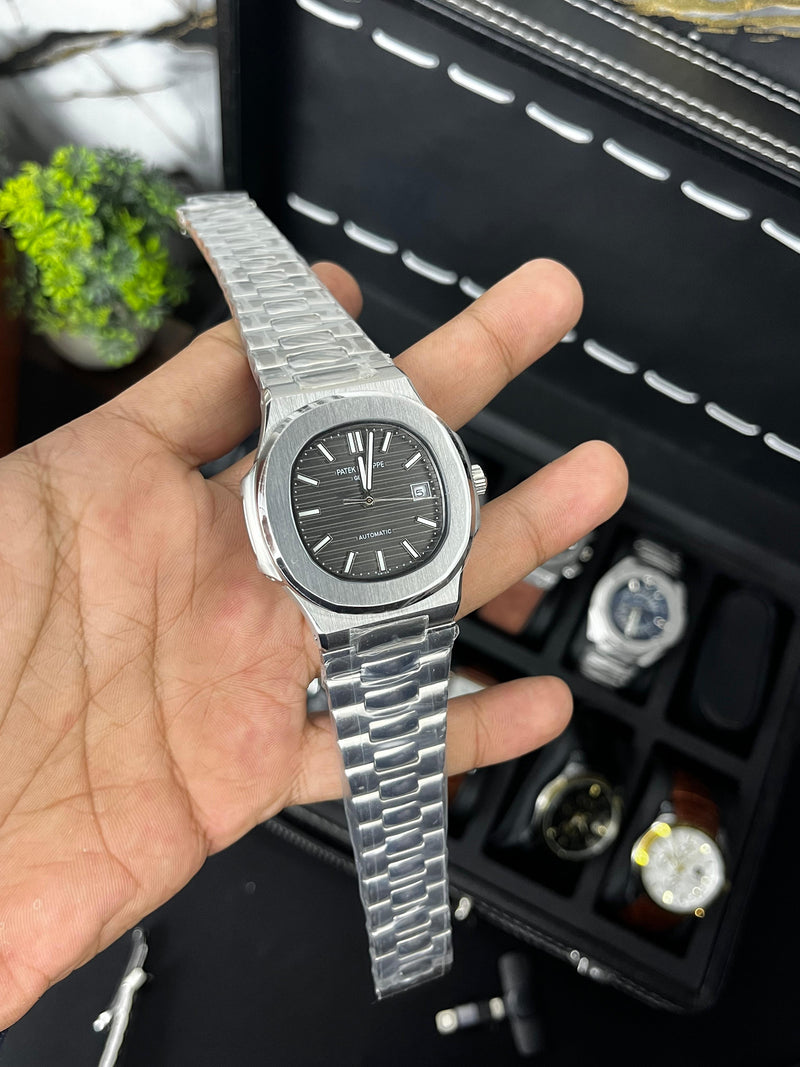 Patek Nautilus Automatic - Stainless Steel - 1st Grade - Grey Dial