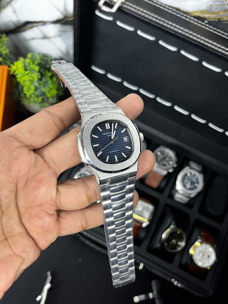 Patek Nautilus Automatic - Stainless Steel - 1st Grade - Blue Dial