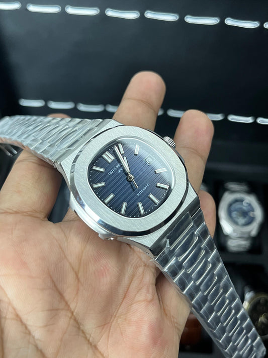 Patek Nautilus Automatic - Stainless Steel - 1st Grade - Blue Dial